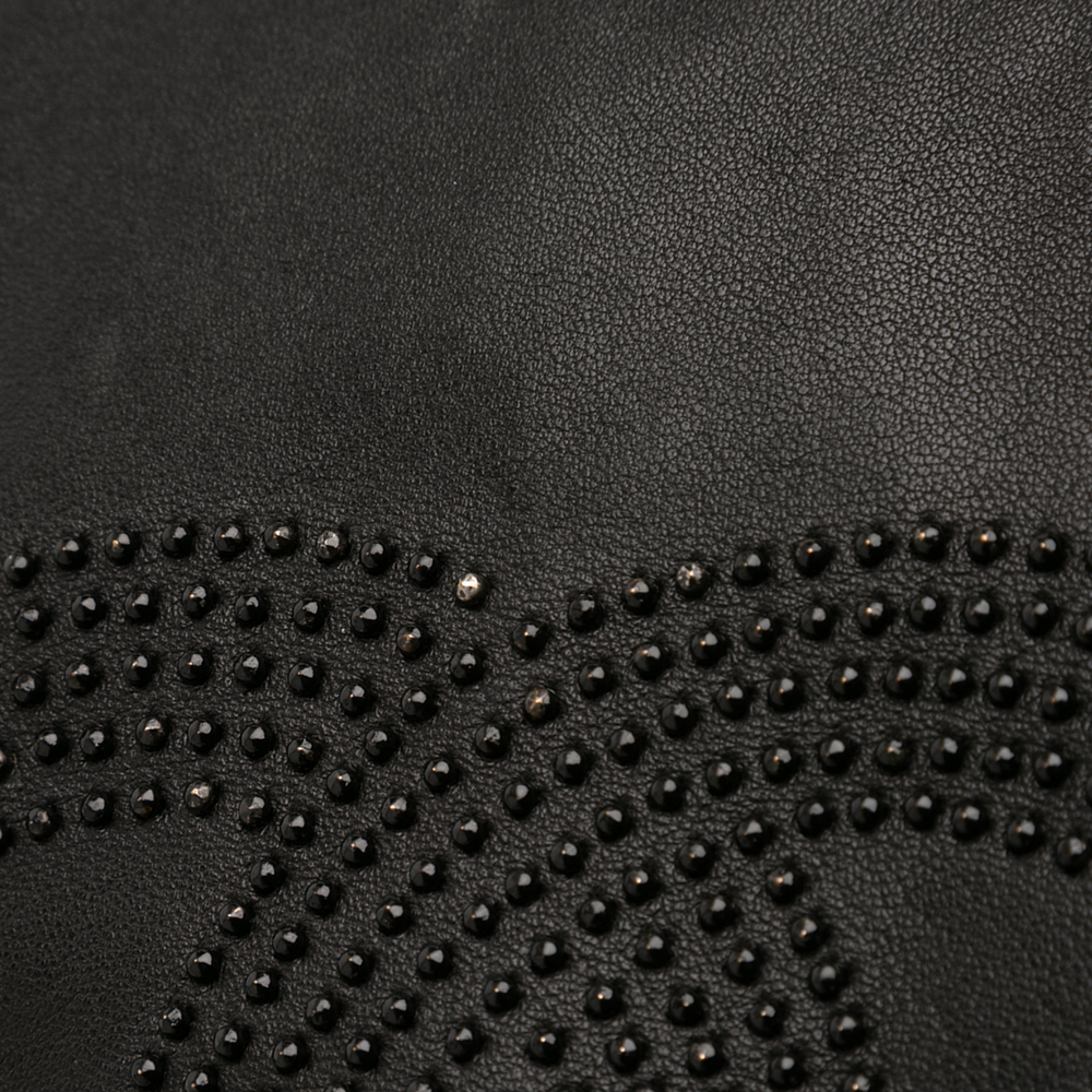 Pre-Loved Chanel Lambskin Studded CC Accordion Flap - Picture 8 of 11